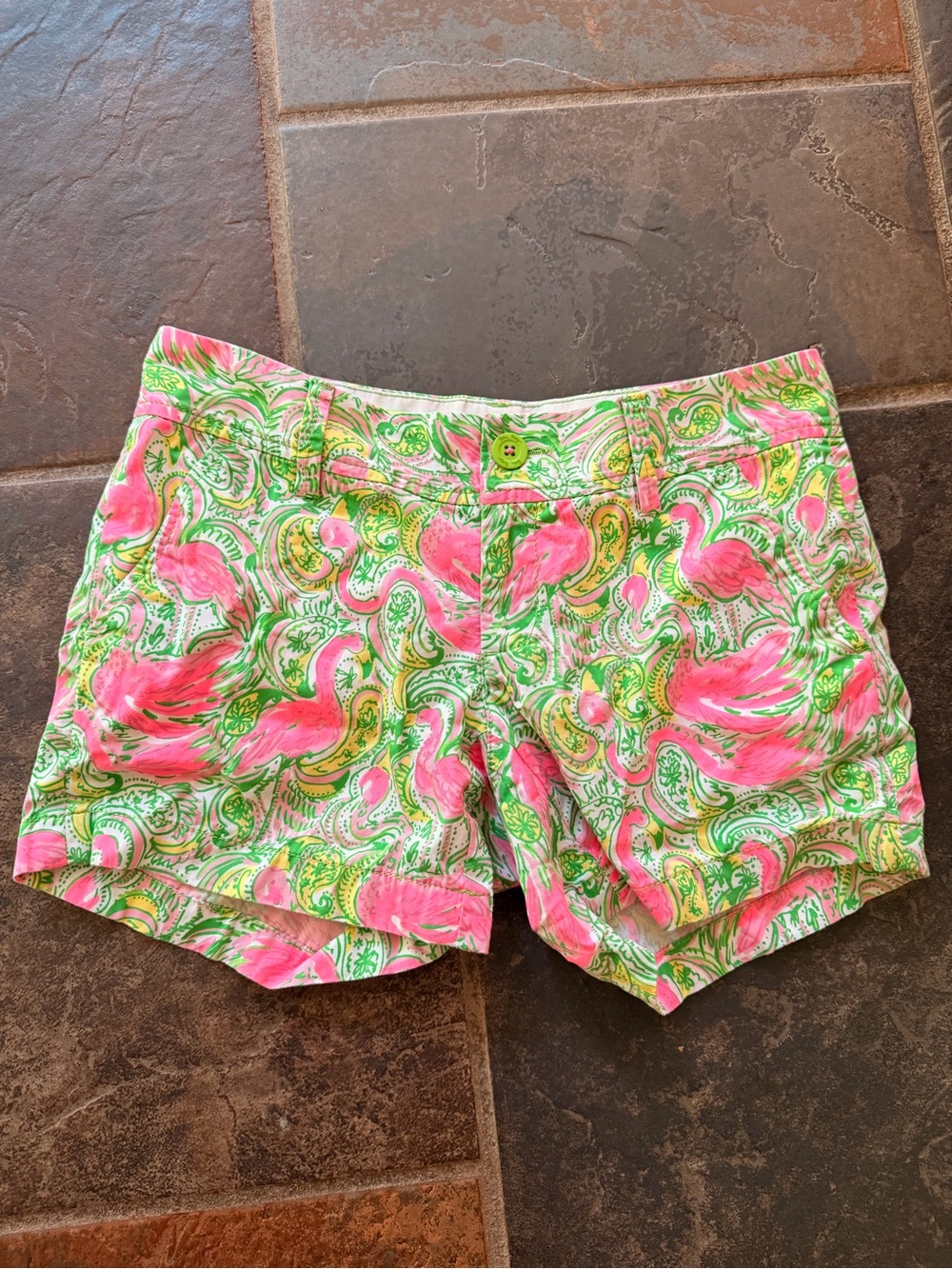 Lilly Pulitzer Flamingo Print The Callahan Shorts